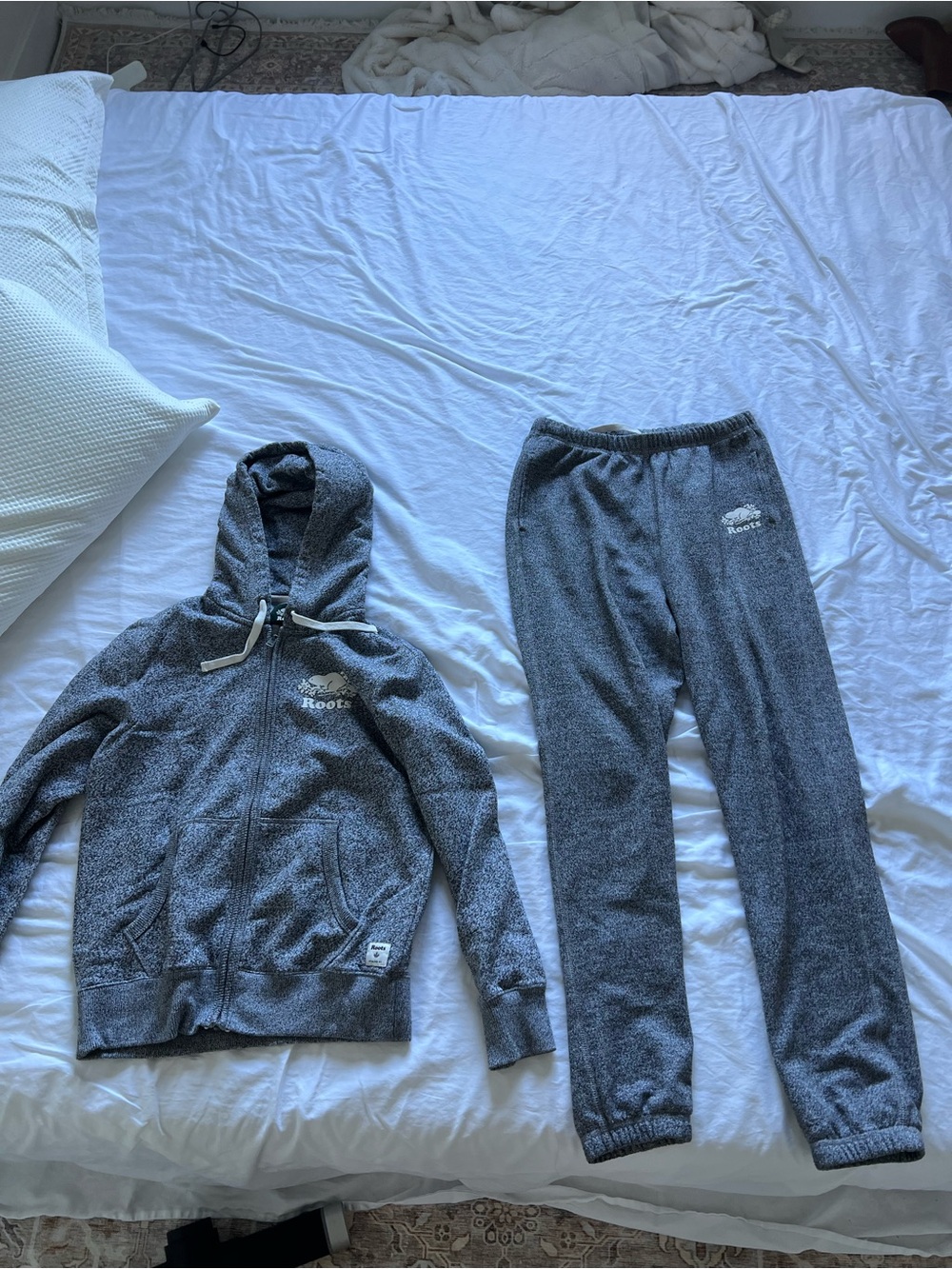 Roots Woman’s Charcoal Grey Hooded Sweatshirt & Joggers